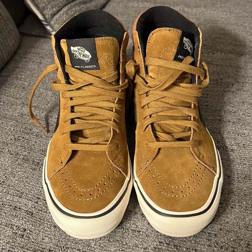 Vans suede high top shoes